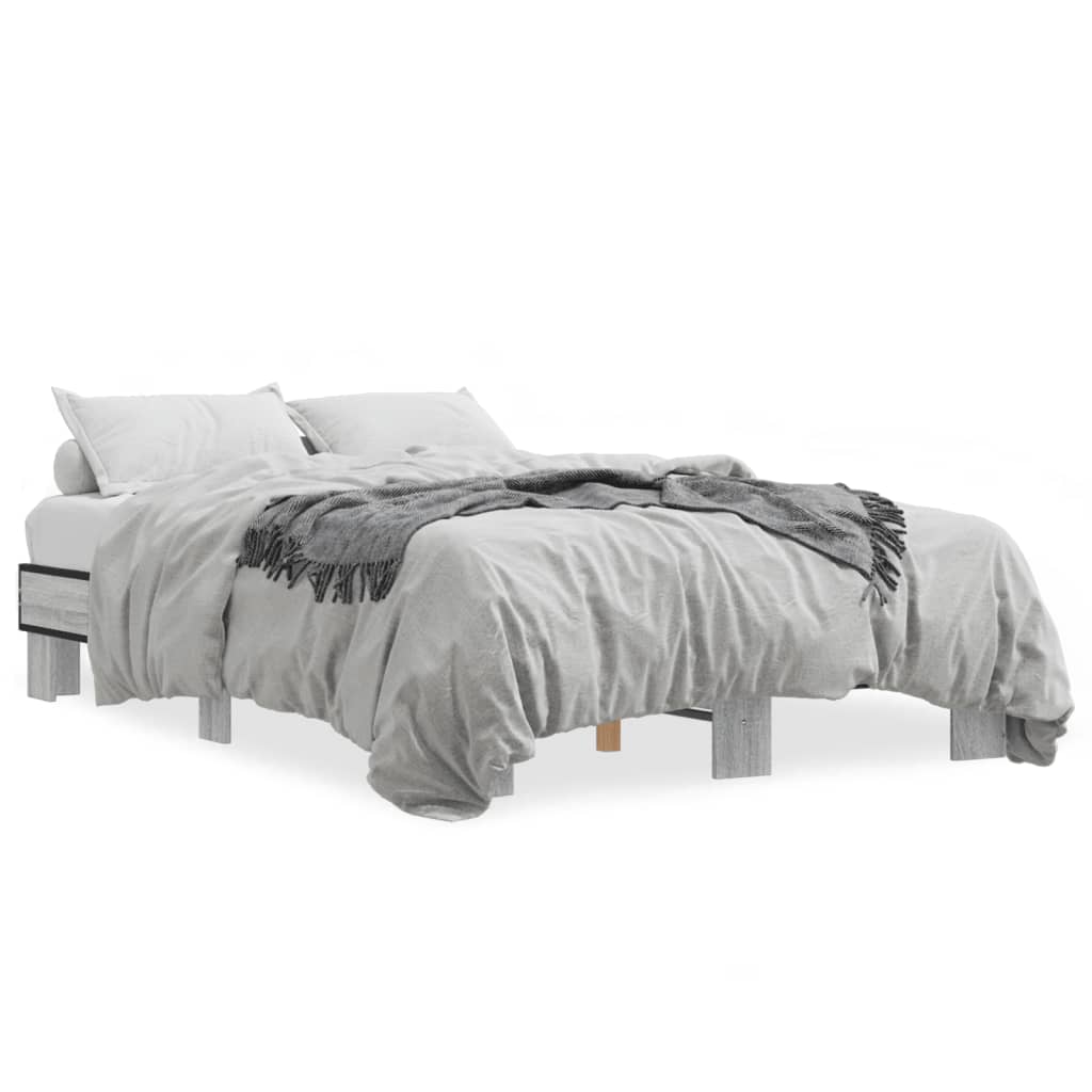 Cadre de lit sans matelas sonoma gris 120x200 cm - XIOS