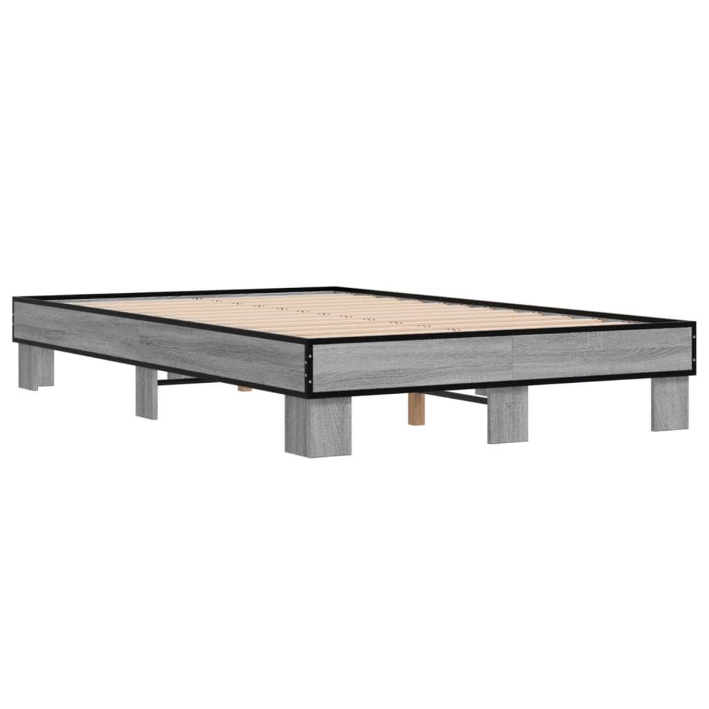 Cadre de lit sans matelas sonoma gris 120x200 cm - XIOS