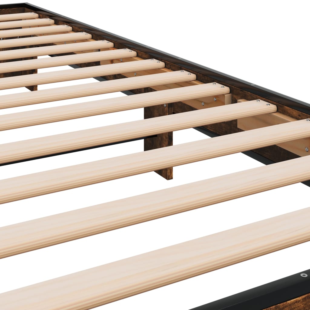 Cadre de lit sans matelas chêne fumé 100x200 cm - XIOS