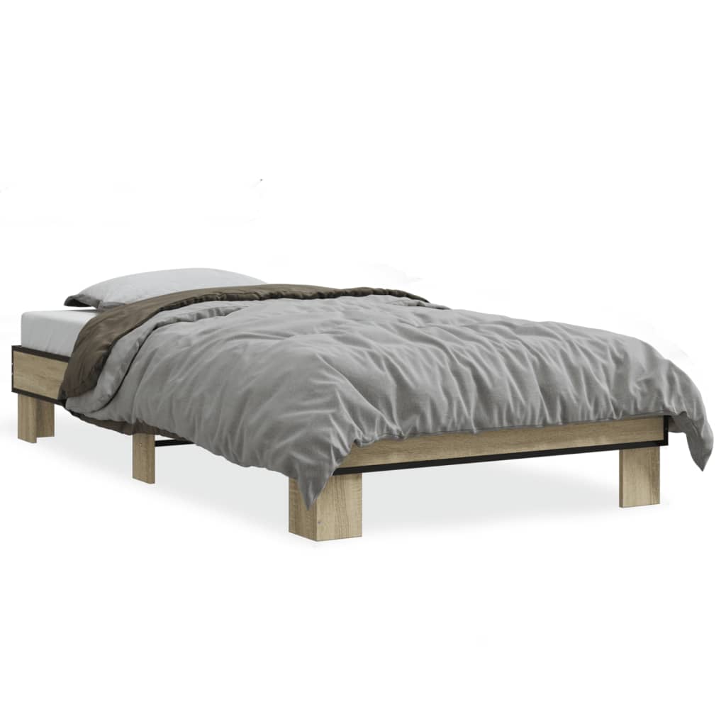 Cadre de lit sans matelas chêne sonoma 75x190 cm - XIOS