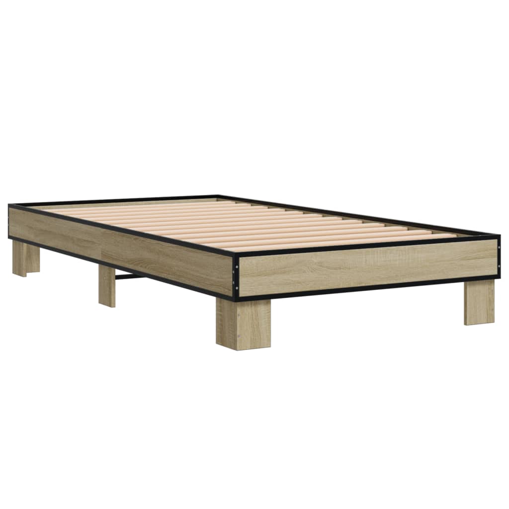 Cadre de lit sans matelas chêne sonoma 75x190 cm - XIOS
