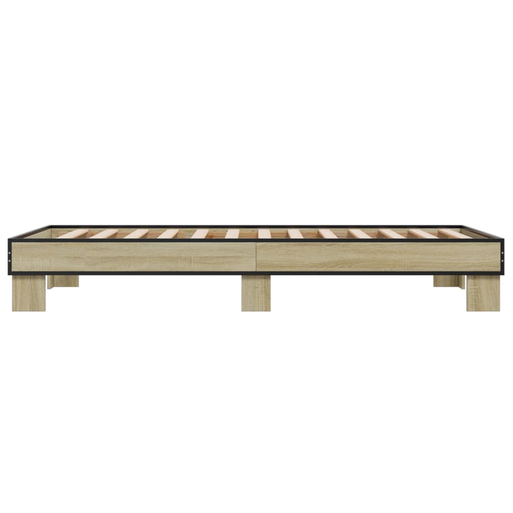Cadre de lit sans matelas chêne sonoma 75x190 cm - XIOS