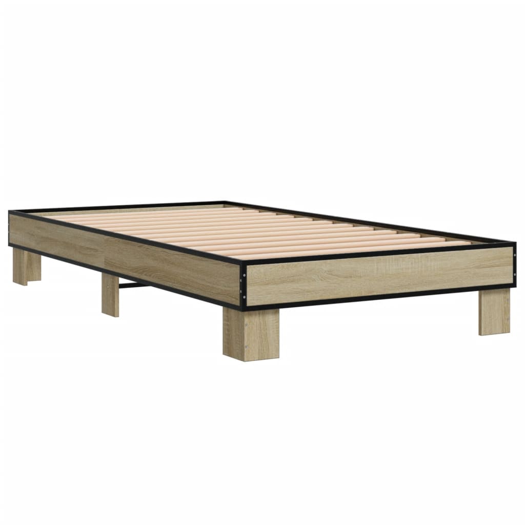 Cadre de lit sans matelas chêne sonoma 75x190 cm - XIOS