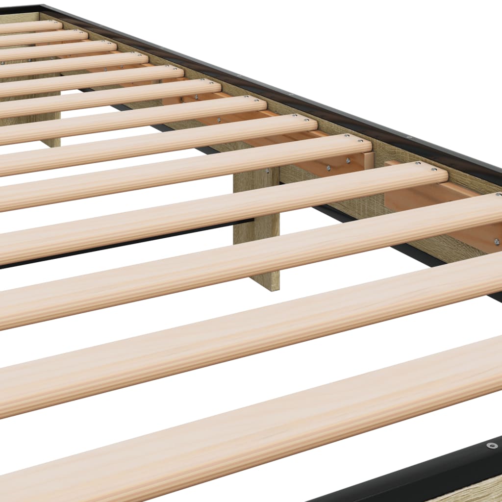 Cadre de lit sans matelas chêne sonoma 75x190 cm - XIOS