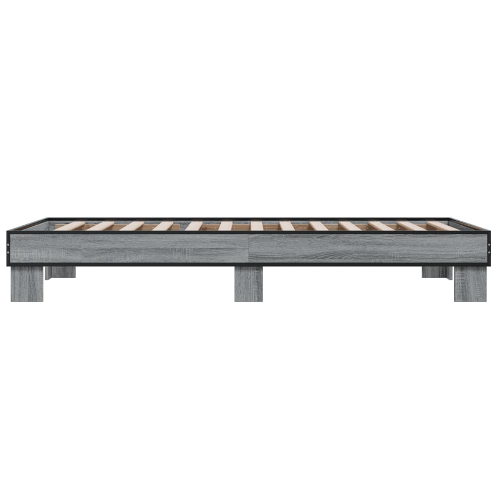 Cadre de lit sans matelas sonoma gris 75x190 cm - XIOS
