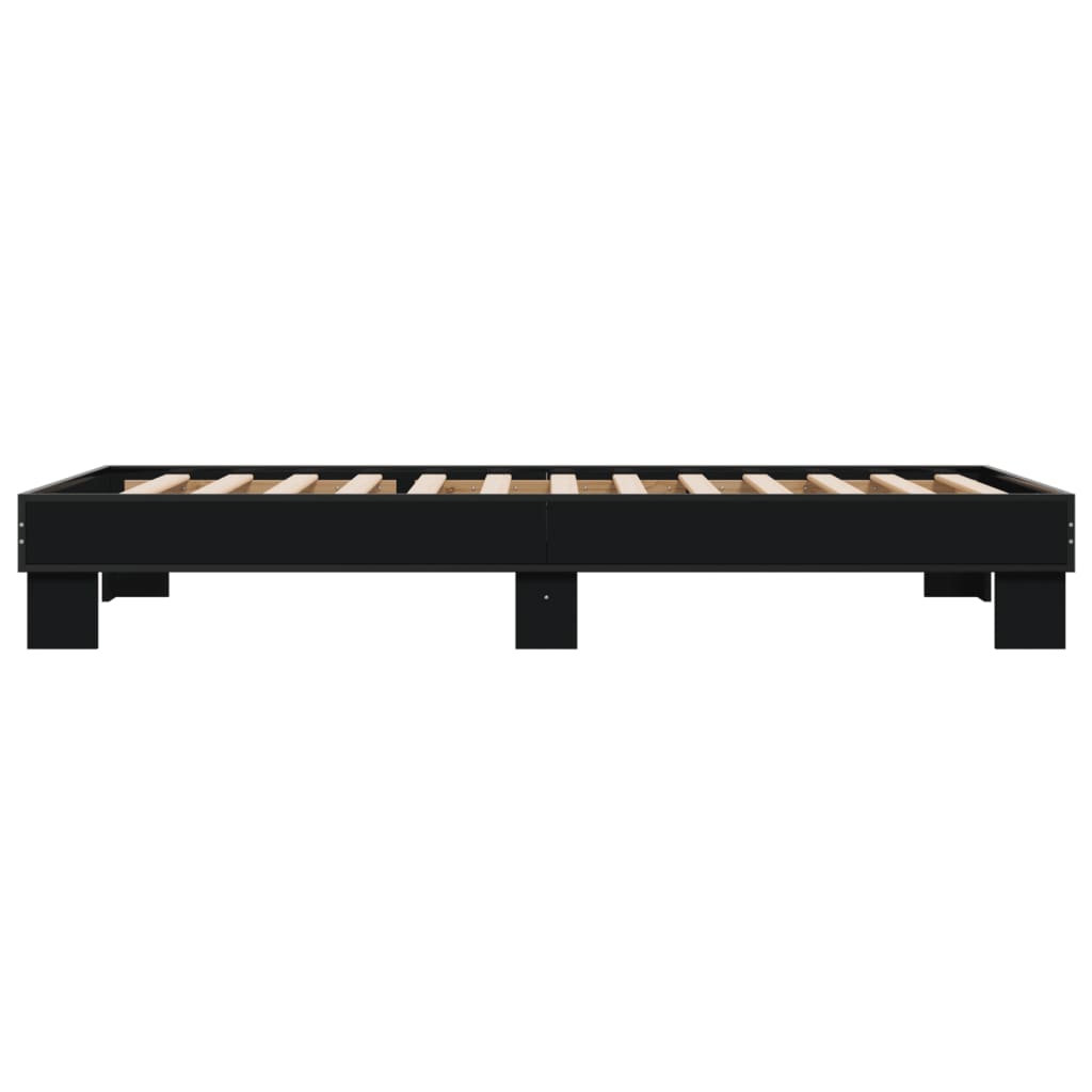 Cadre de lit sans matelas noir 90x190 cm - XIOS