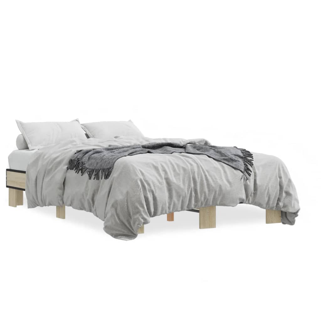 Cadre de lit sans matelas chêne sonoma 120x190 cm - XIOS