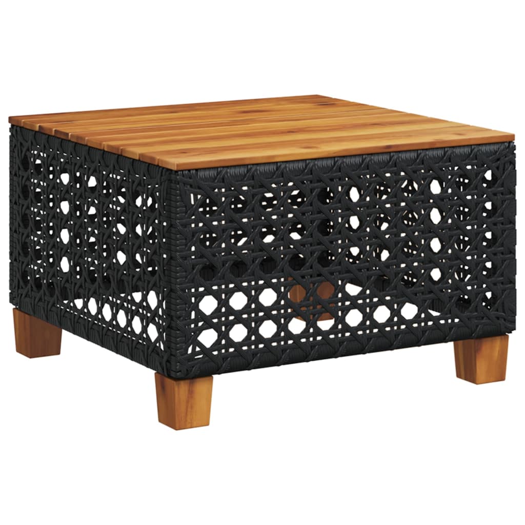 Salon de jardin 7 pcs avec coussins noir résine tressée - XIOS