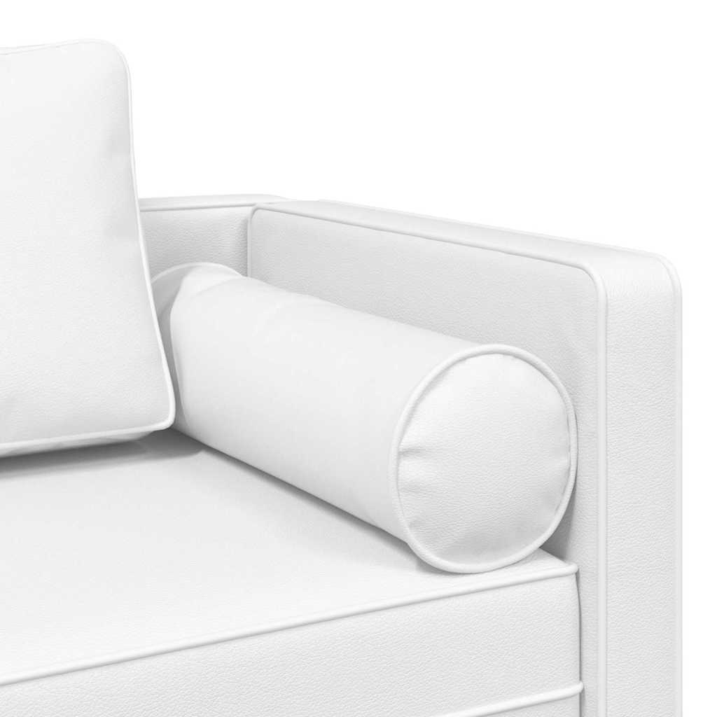 Chaise longue avec coussins blanc similicuir - XIOS