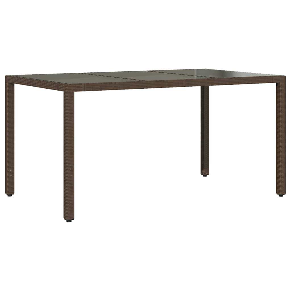 Ensemble de bistro de jardin 5 pcs coussins marron poly rotin