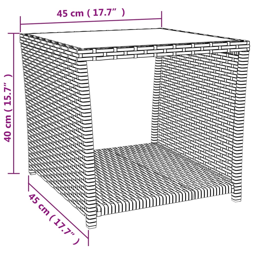 Ensemble à manger de jardin et coussins 2 pcs gris rotin