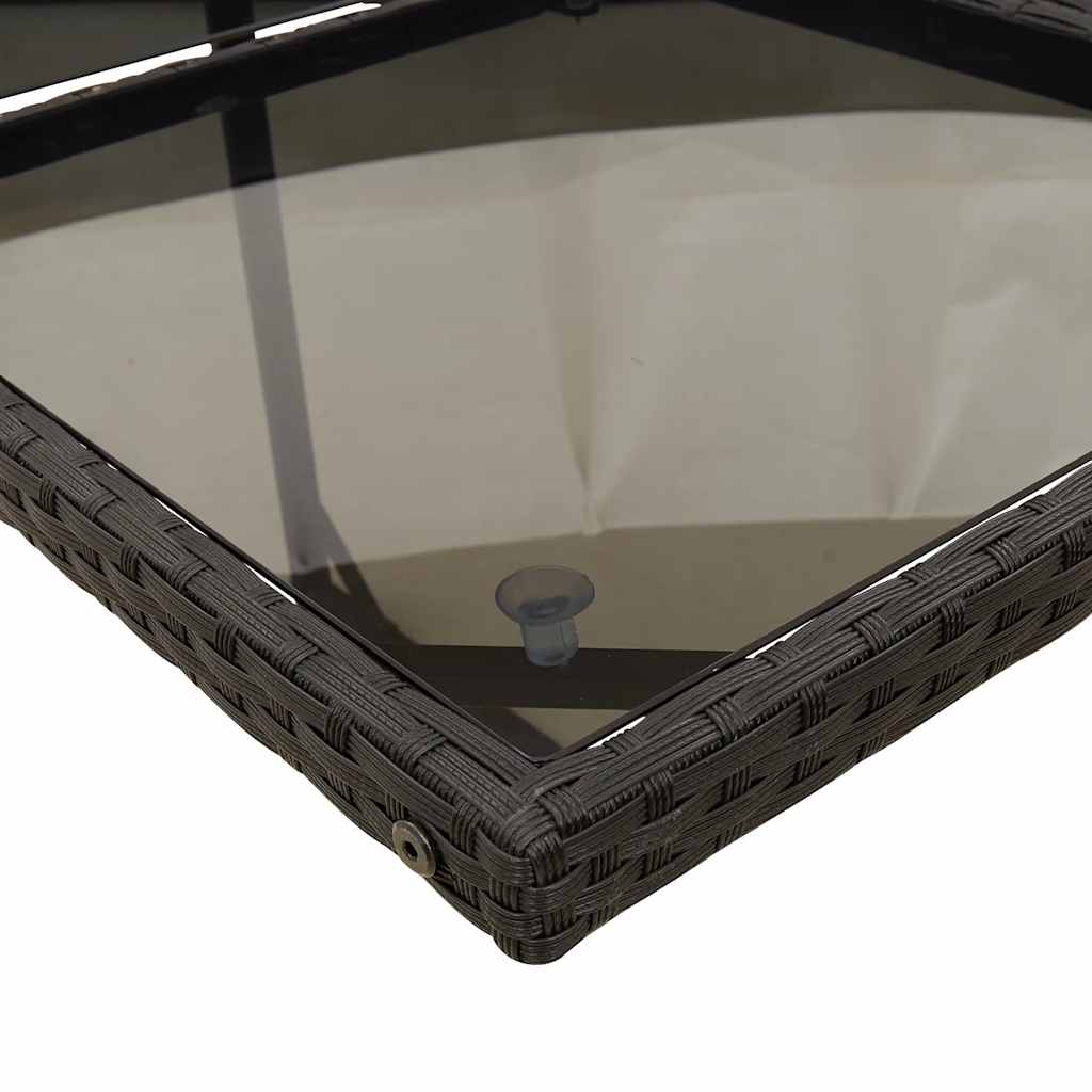 Ensemble à manger de jardin 15 pcs coussins noir résine tressée - XIOS