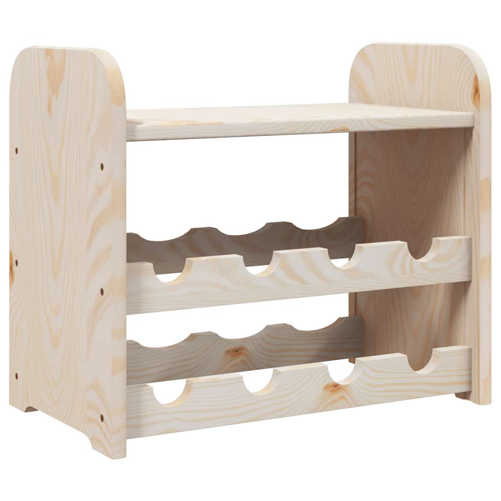 Casier à vin avec panneau supérieur 43x25x37 cm bois pin massif - XIOS