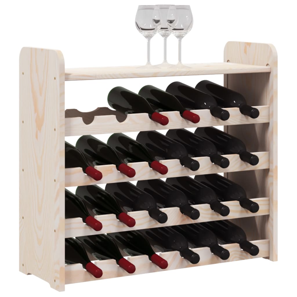 Casier à vin et panneau supérieur 67,5x25x60 cm bois pin massif - XIOS