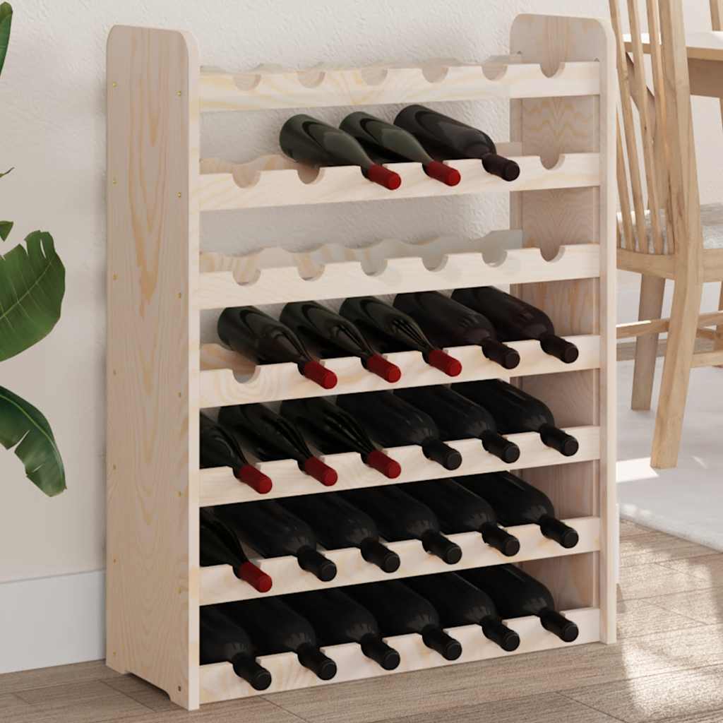 Casier à vin 67,5x25x87 cm Bois de pin massif - XIOS