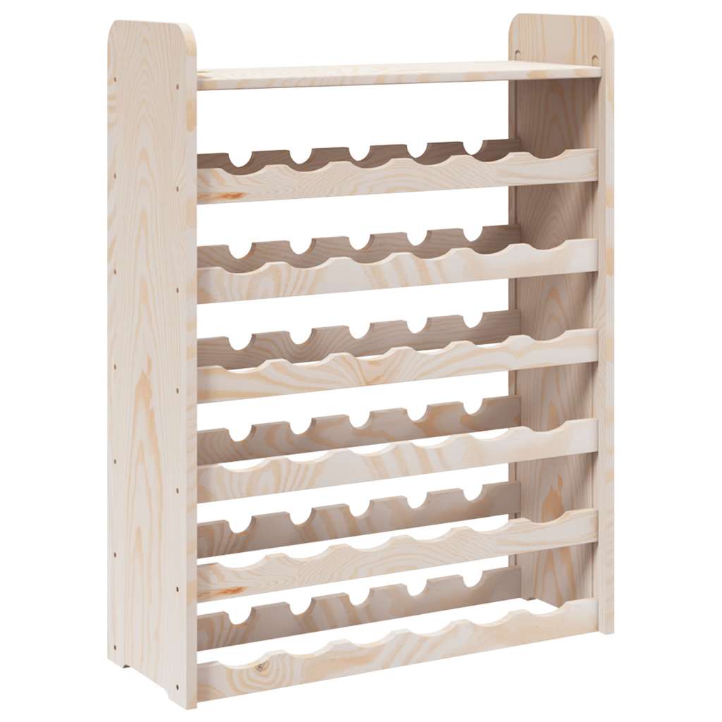 Casier à vin et panneau supérieur 67,5x25x87 cm bois pin massif - XIOS