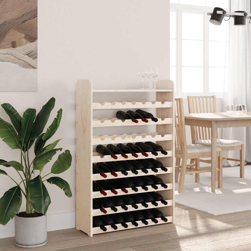 Casier à vin avec panneau supérieur bois de pin massif - XIOS