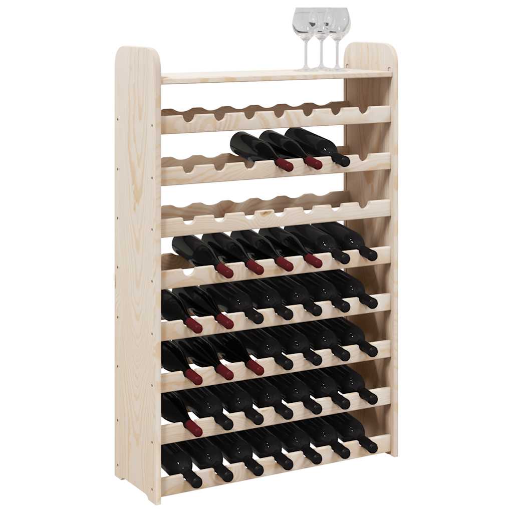 Casier à vin avec panneau supérieur bois de pin massif - XIOS