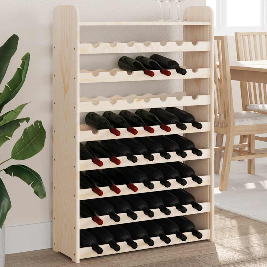 Casier à vin avec panneau supérieur bois de pin massif - XIOS