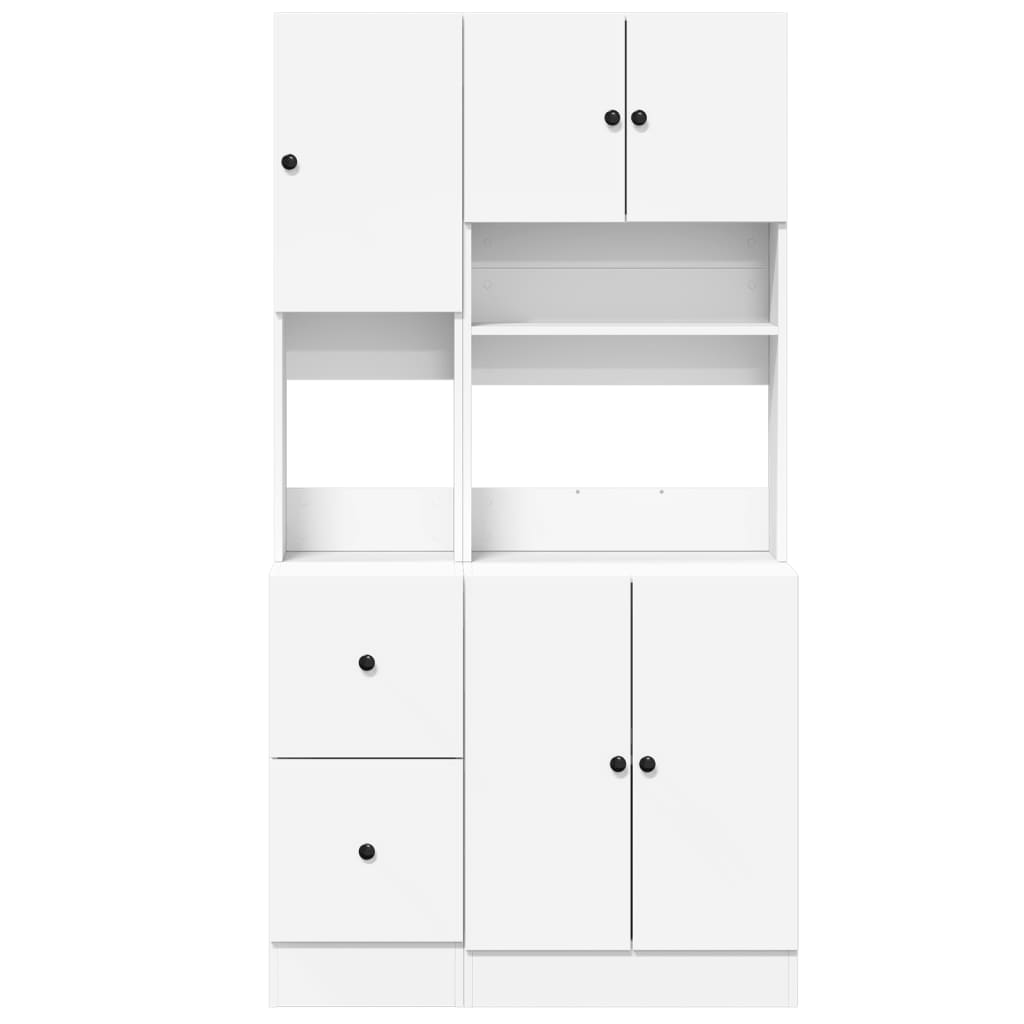 Armoire de cuisine blanc 95x50x180 cm bois d'ingénierie - XIOS