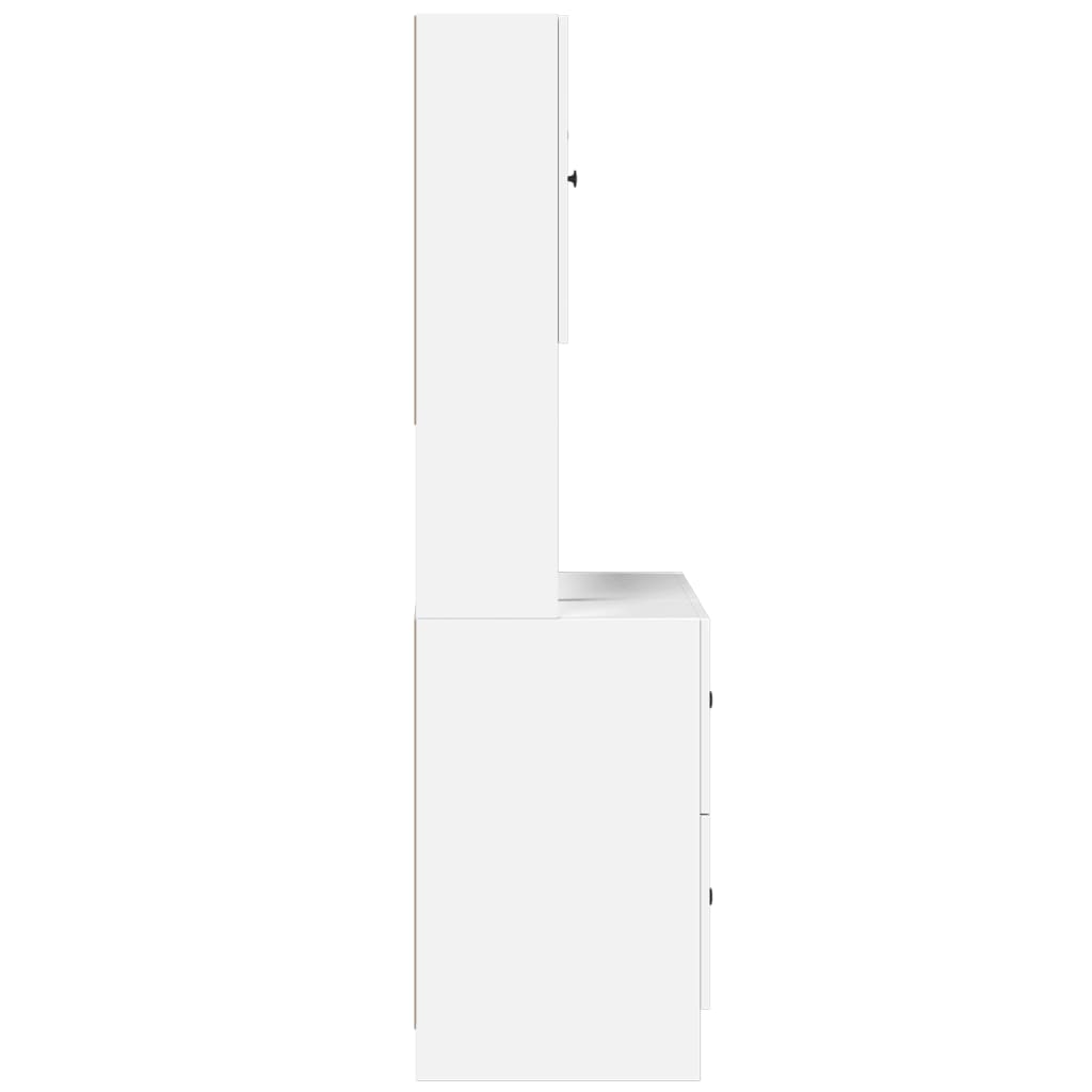 Armoire de cuisine blanc 95x50x180 cm bois d'ingénierie - XIOS