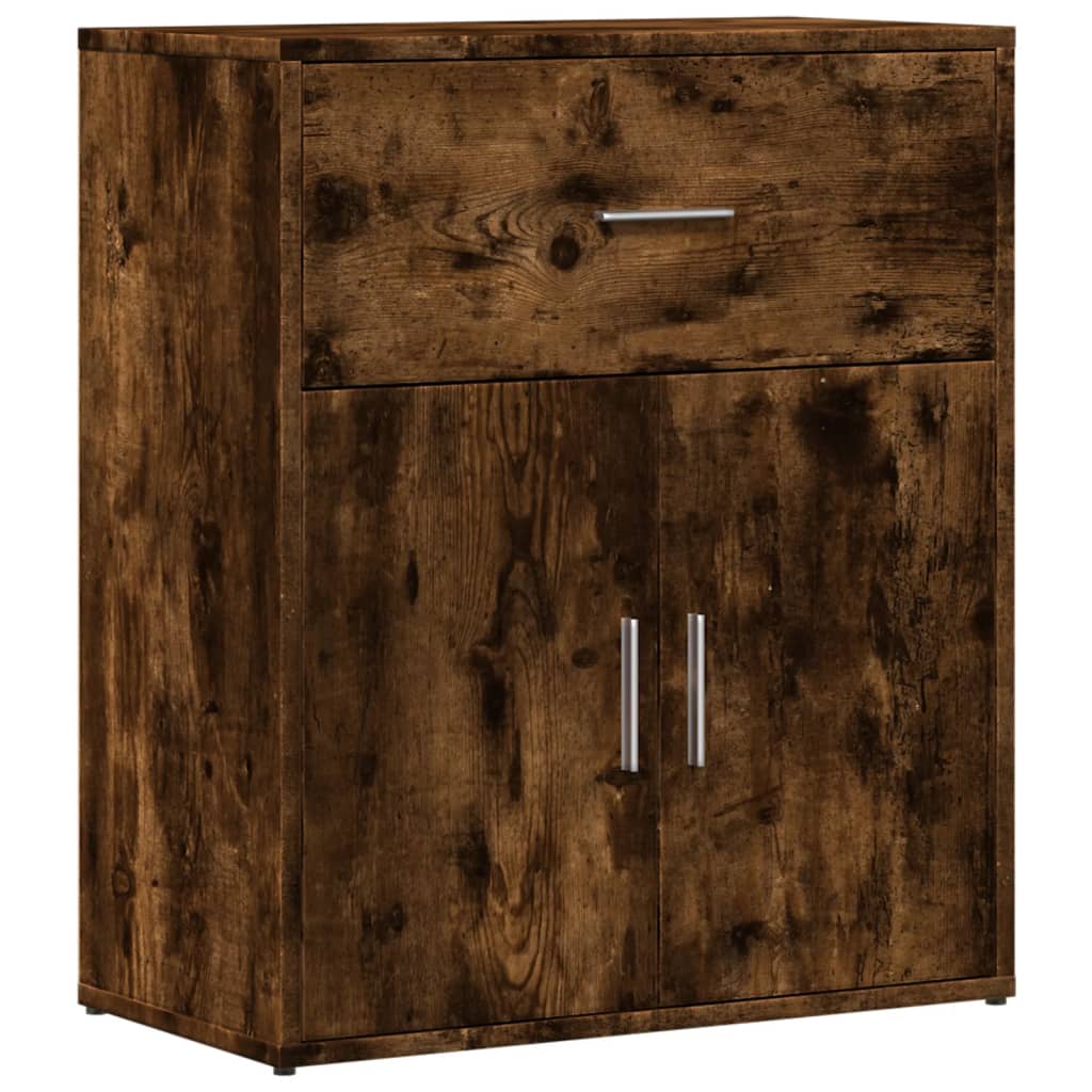 Buffets 2 pcs chêne fumé 60x31x70 cm bois d'ingénierie - XIOS