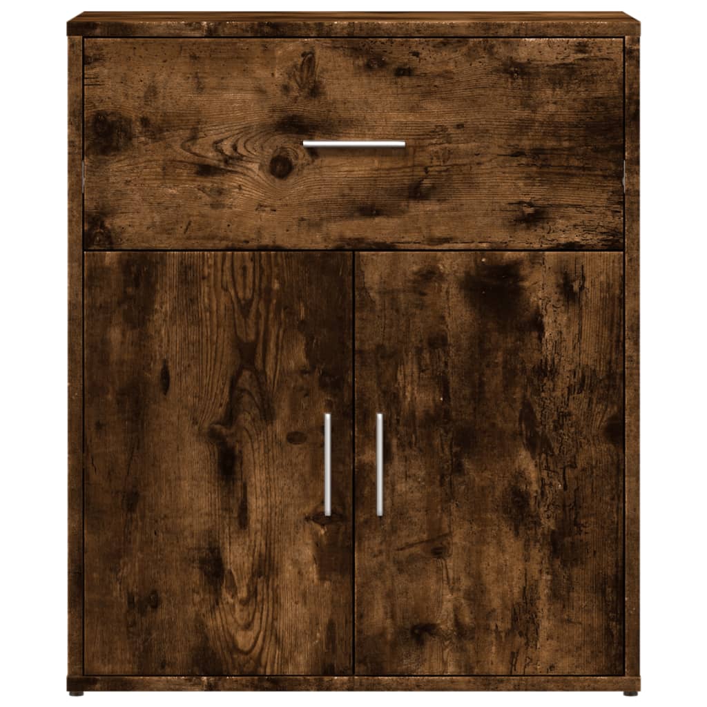 Buffets 2 pcs chêne fumé 60x31x70 cm bois d'ingénierie - XIOS