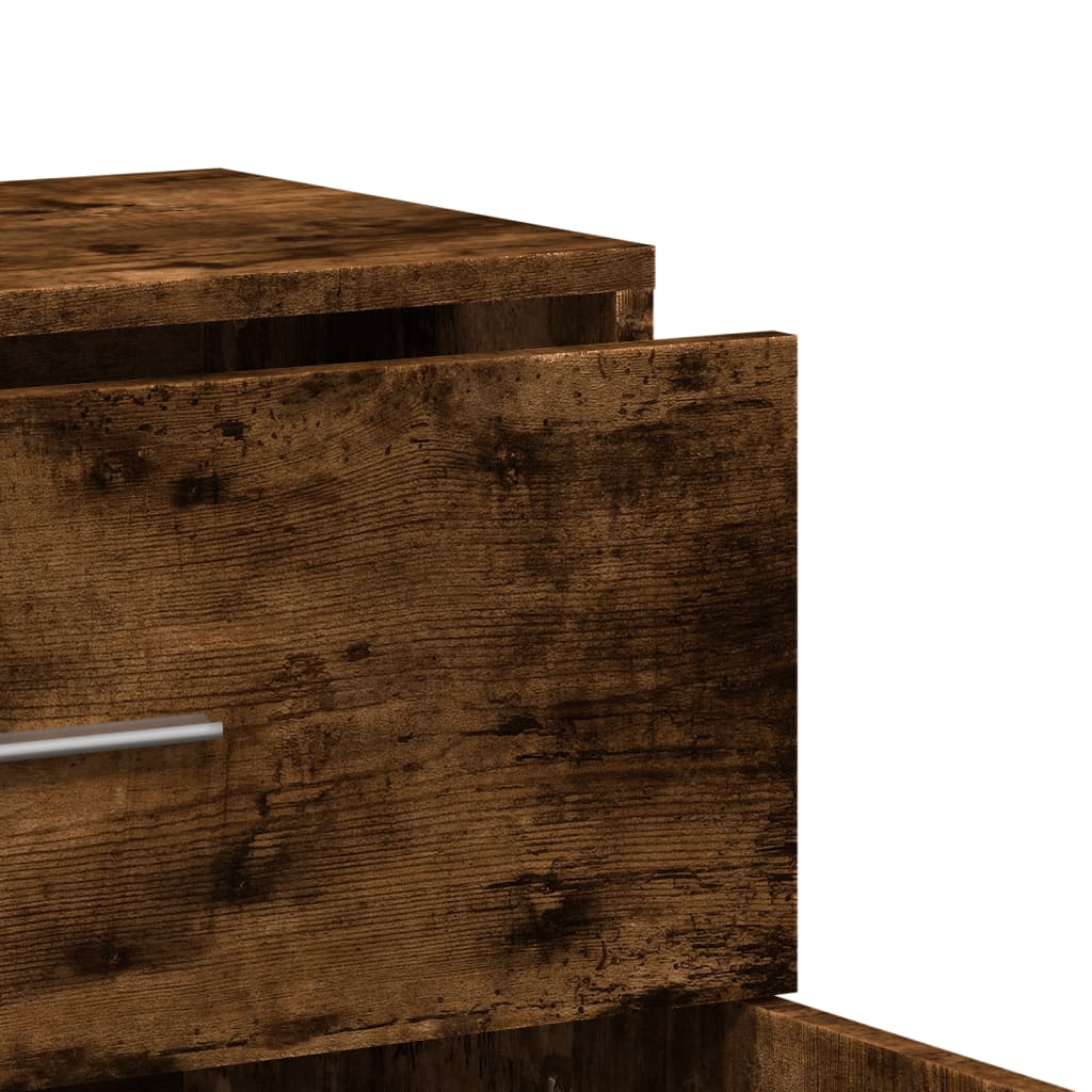 Buffets 2 pcs chêne fumé 60x31x70 cm bois d'ingénierie - XIOS
