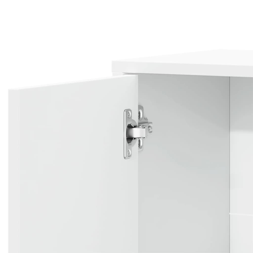 Buffets 2 pcs blanc 60x31x70 cm bois d'ingénierie - XIOS