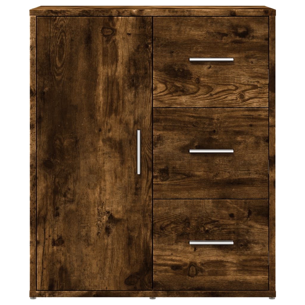 Buffets 2 pcs chêne fumé 60x31x70 cm bois d'ingénierie - XIOS