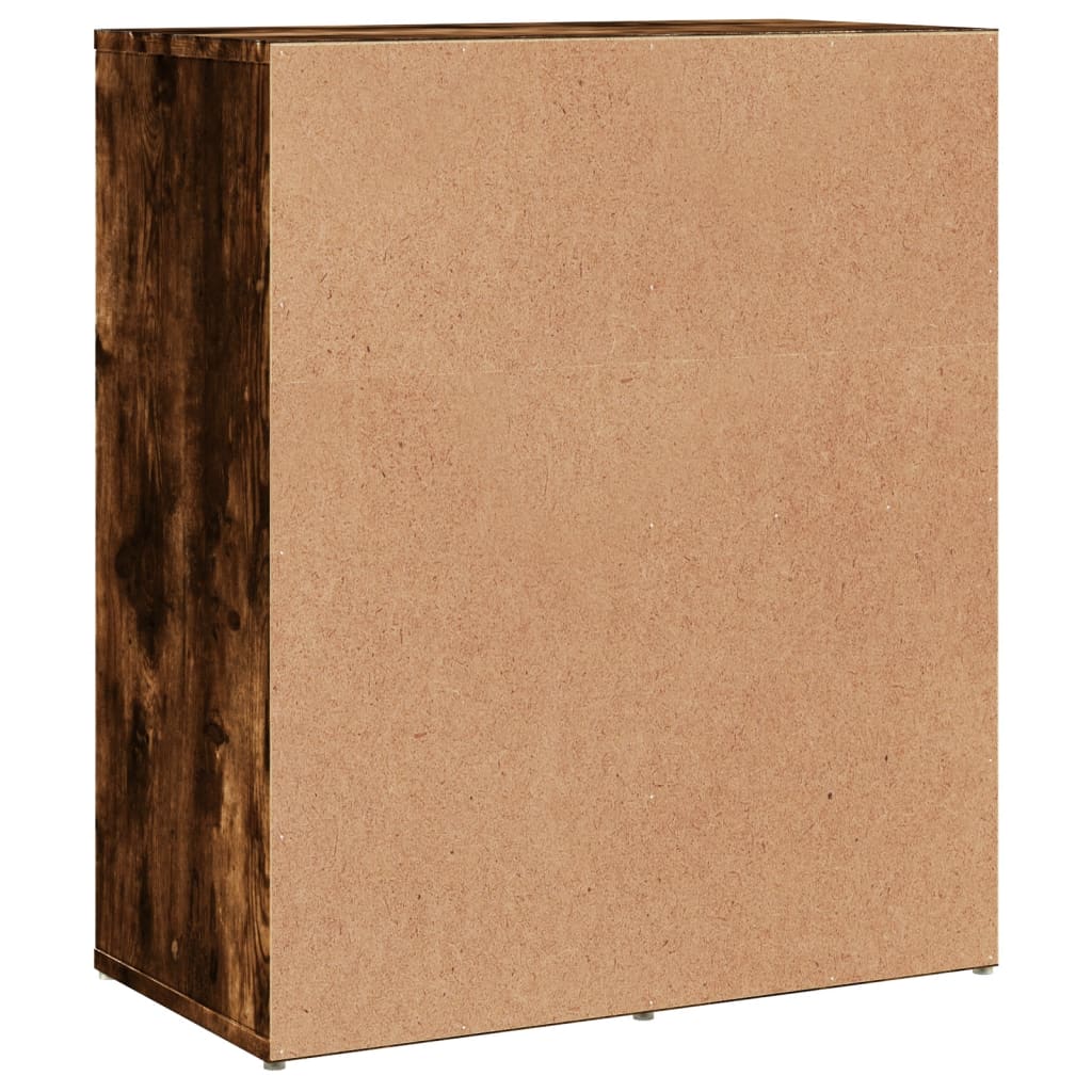 Buffets 2 pcs chêne fumé 60x31x70 cm bois d'ingénierie - XIOS