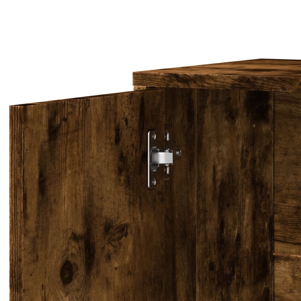 Buffets 2 pcs chêne fumé 60x31x70 cm bois d'ingénierie - XIOS
