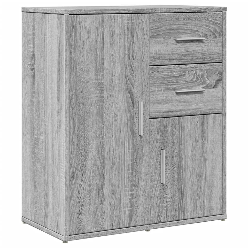 Buffets 2 pcs sonoma gris 60x31x70 cm bois d'ingénierie - XIOS