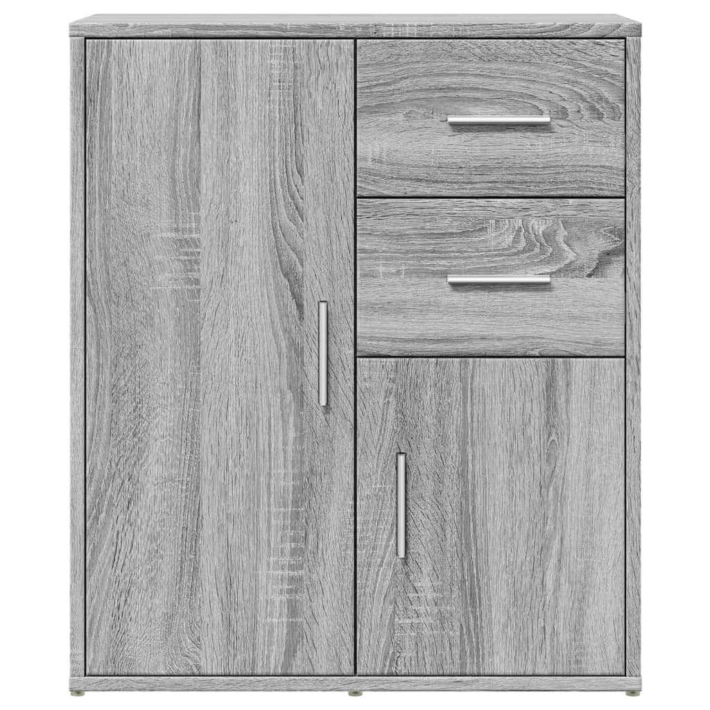 Buffets 2 pcs sonoma gris 60x31x70 cm bois d'ingénierie - XIOS