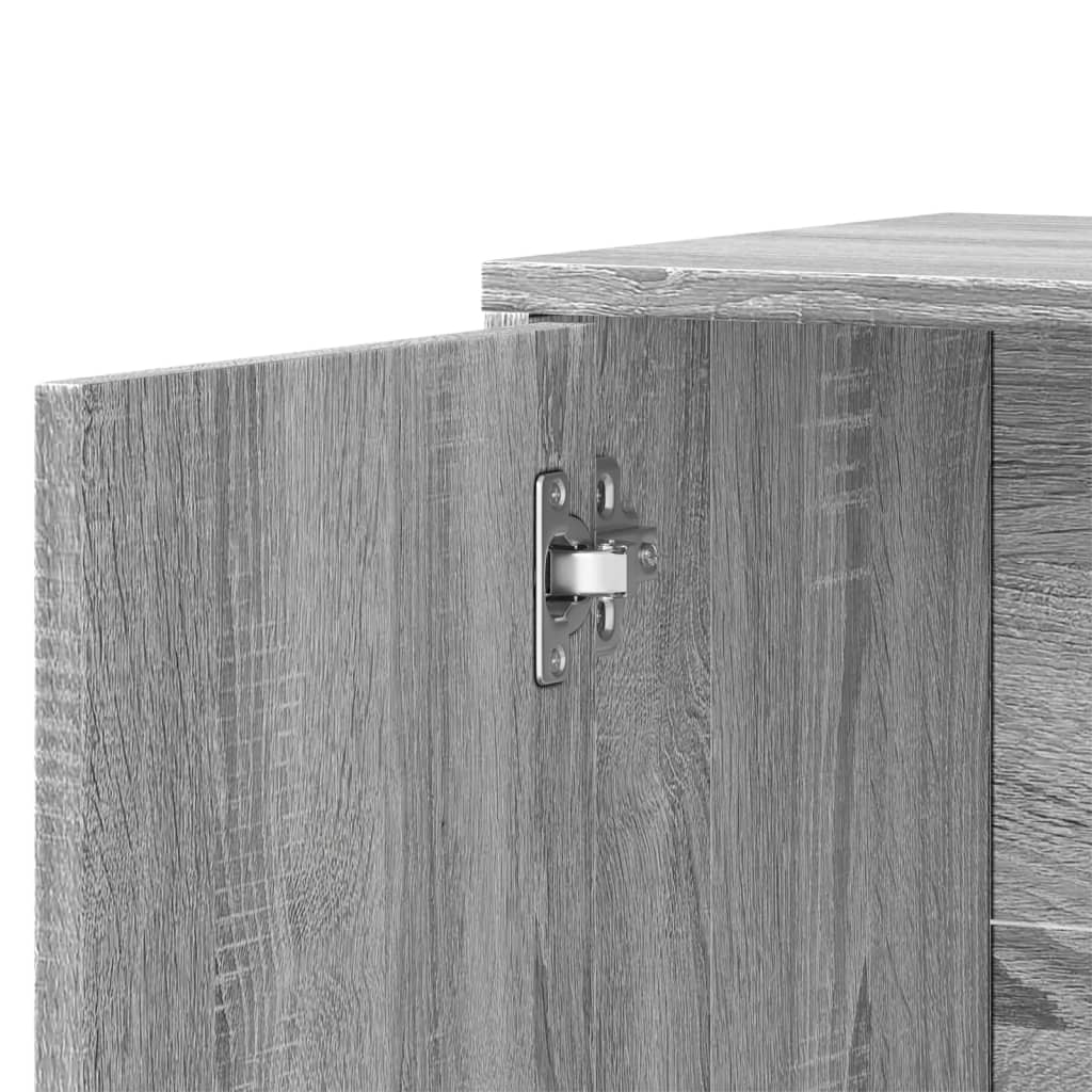 Buffets 2 pcs sonoma gris 60x31x70 cm bois d'ingénierie - XIOS