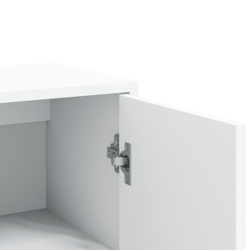 Buffets 2 pcs blanc 60x31x84 cm bois d'ingénierie - XIOS