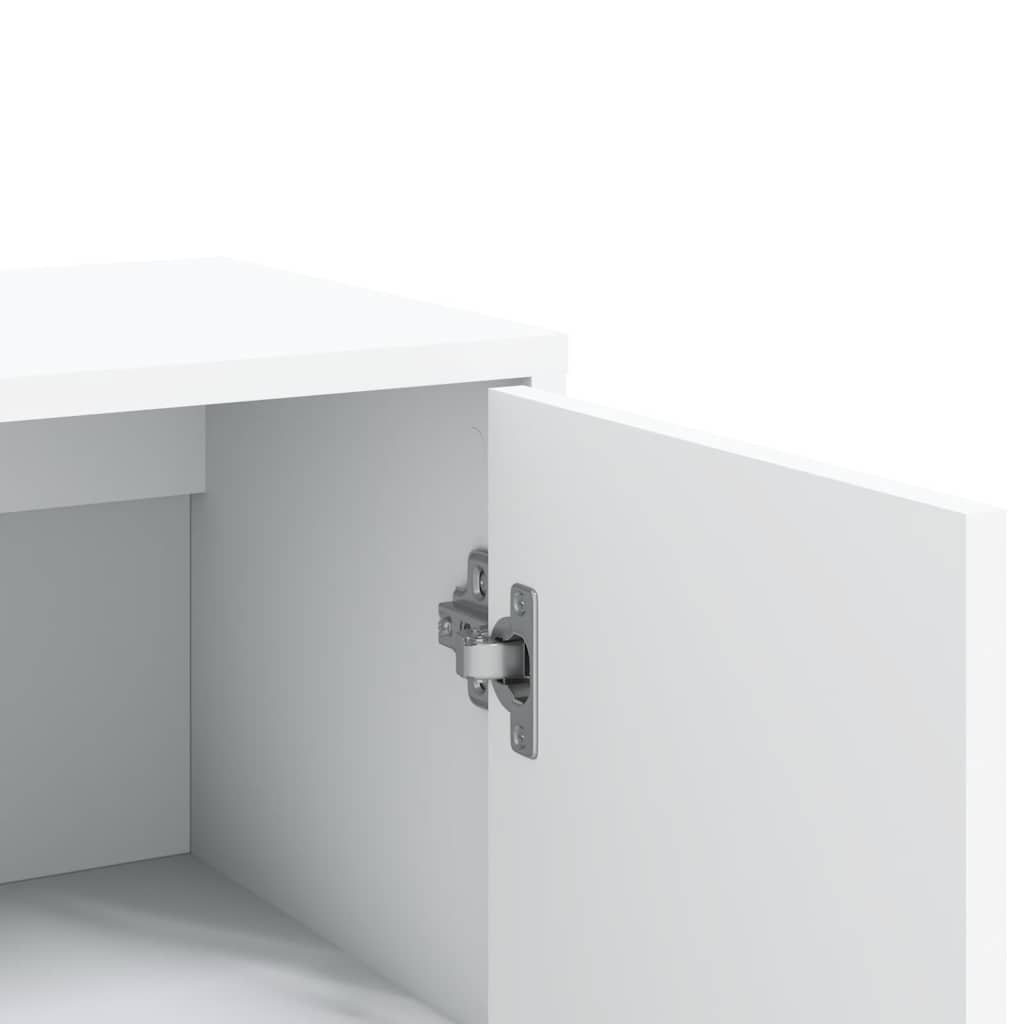 Buffets 2 pcs blanc 60x31x84 cm bois d'ingénierie - XIOS