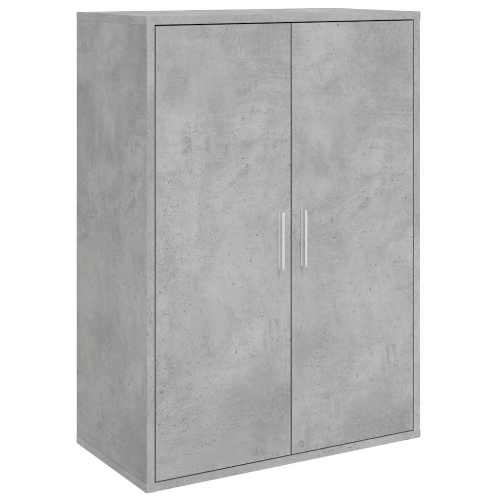Buffets 2 pcs gris béton 60x31x84 cm bois d'ingénierie - XIOS