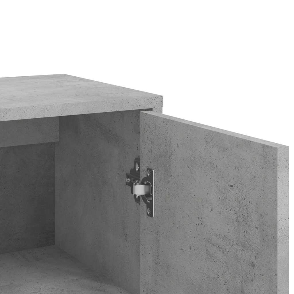 Buffets 2 pcs gris béton 60x31x84 cm bois d'ingénierie - XIOS
