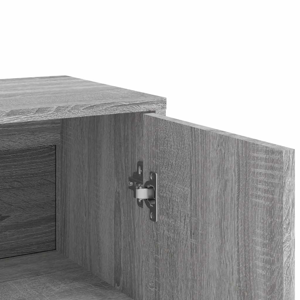 Buffets 2 pcs sonoma gris 60x31x84 cm bois d'ingénierie - XIOS