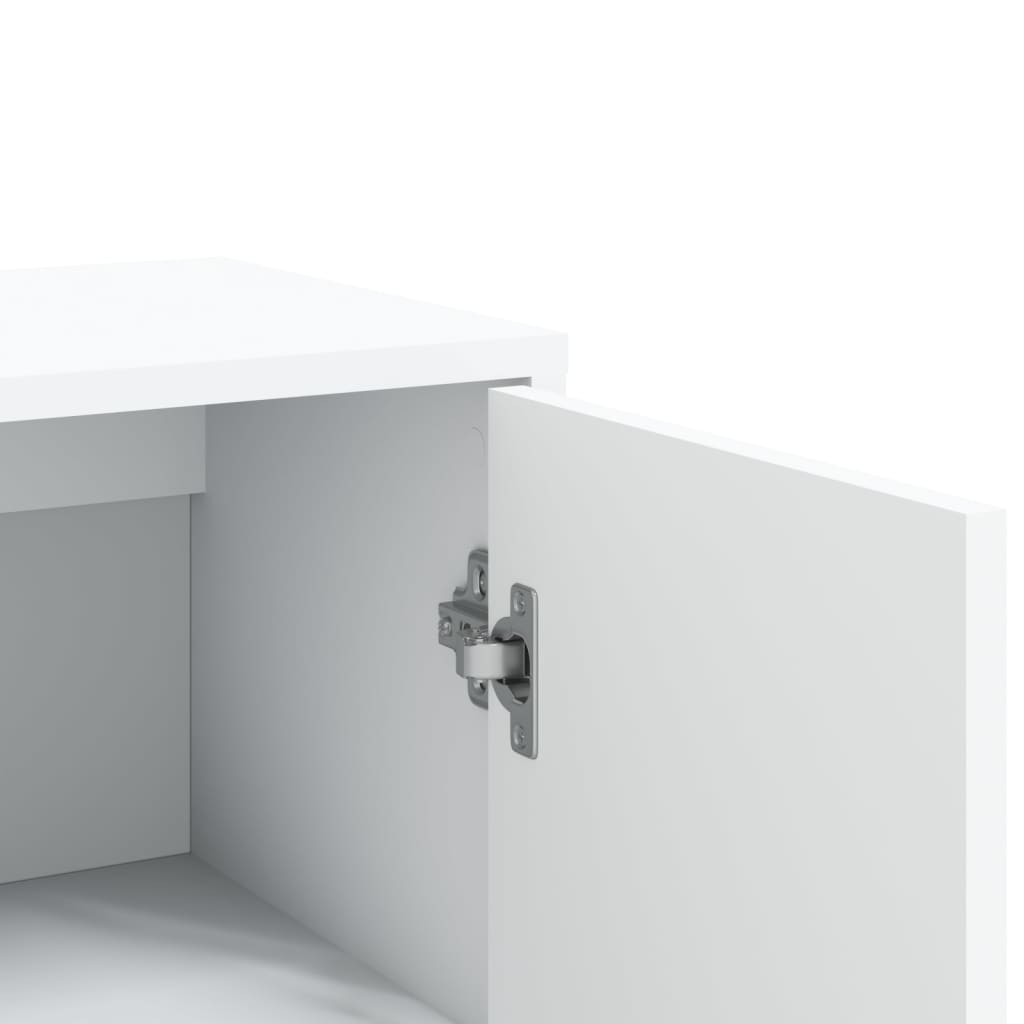 Buffets 3 pcs blanc 60x31x84 cm bois d'ingénierie - XIOS