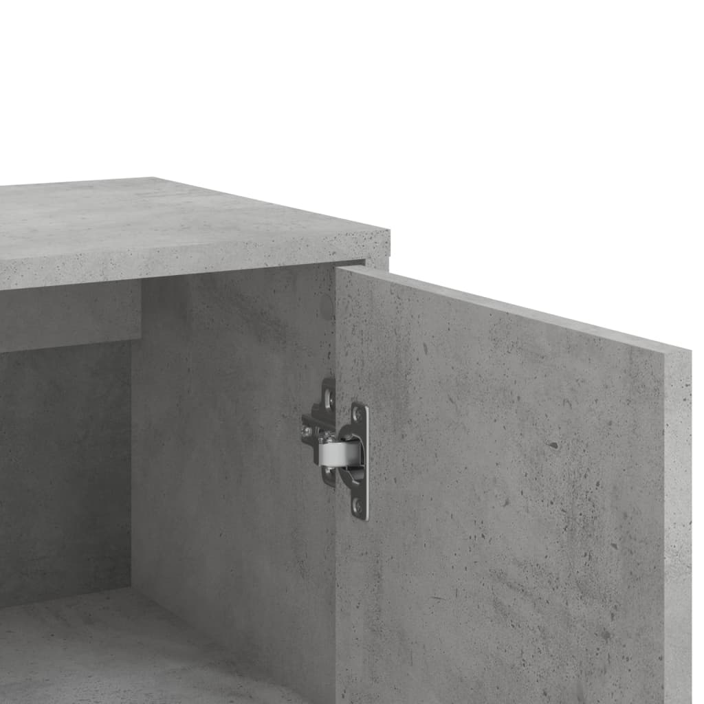 Buffets 3 pcs gris béton 60x31x84 cm bois d'ingénierie - XIOS