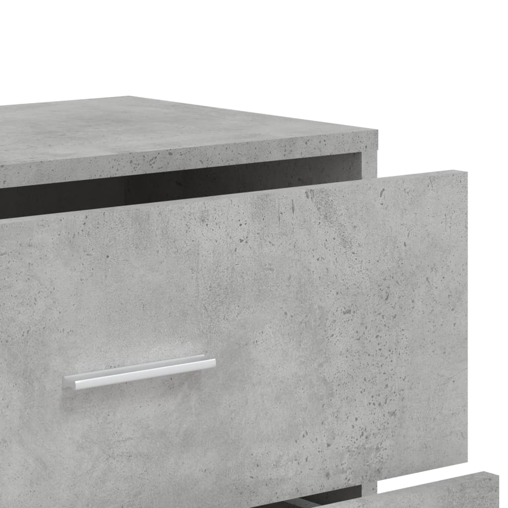 Buffets 3 pcs gris béton 60x31x84 cm bois d'ingénierie - XIOS