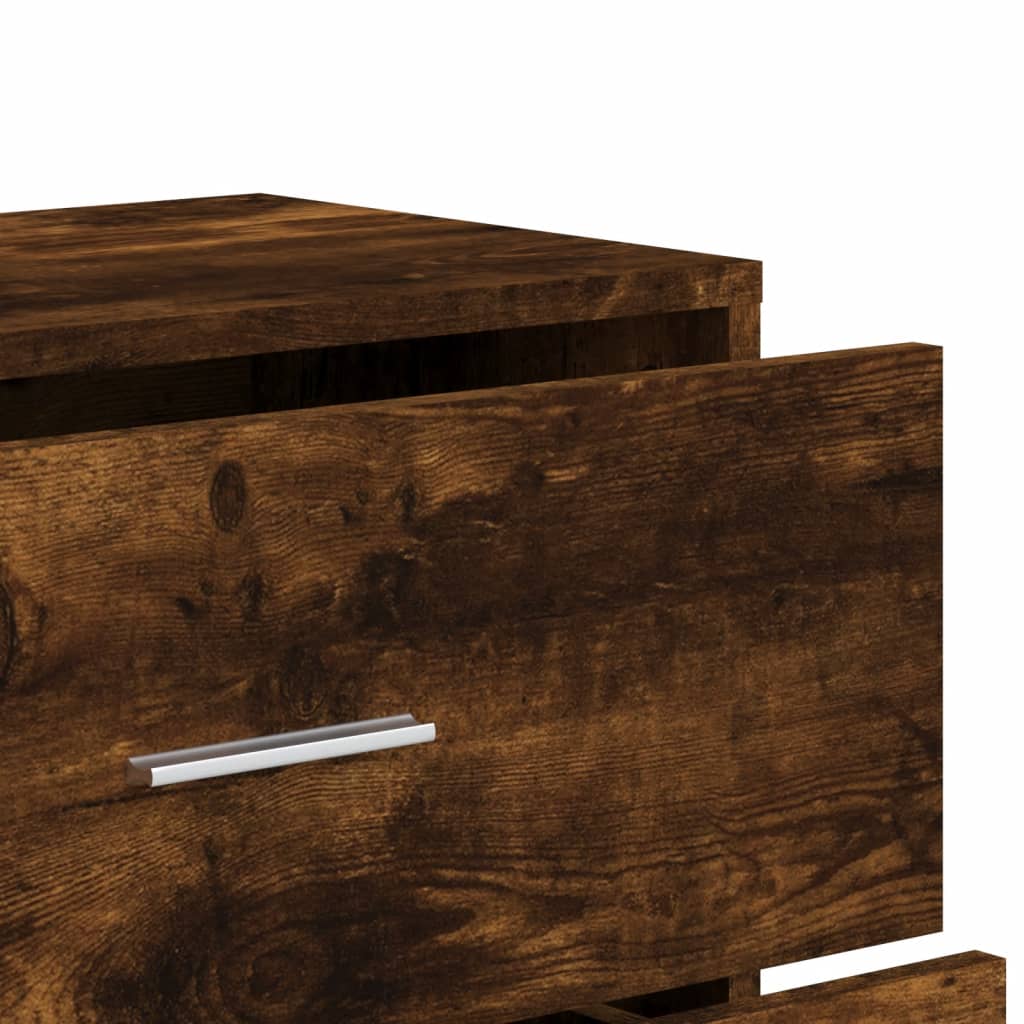 Buffets 3 pcs chêne fumé 60x31x84 cm bois d'ingénierie - XIOS