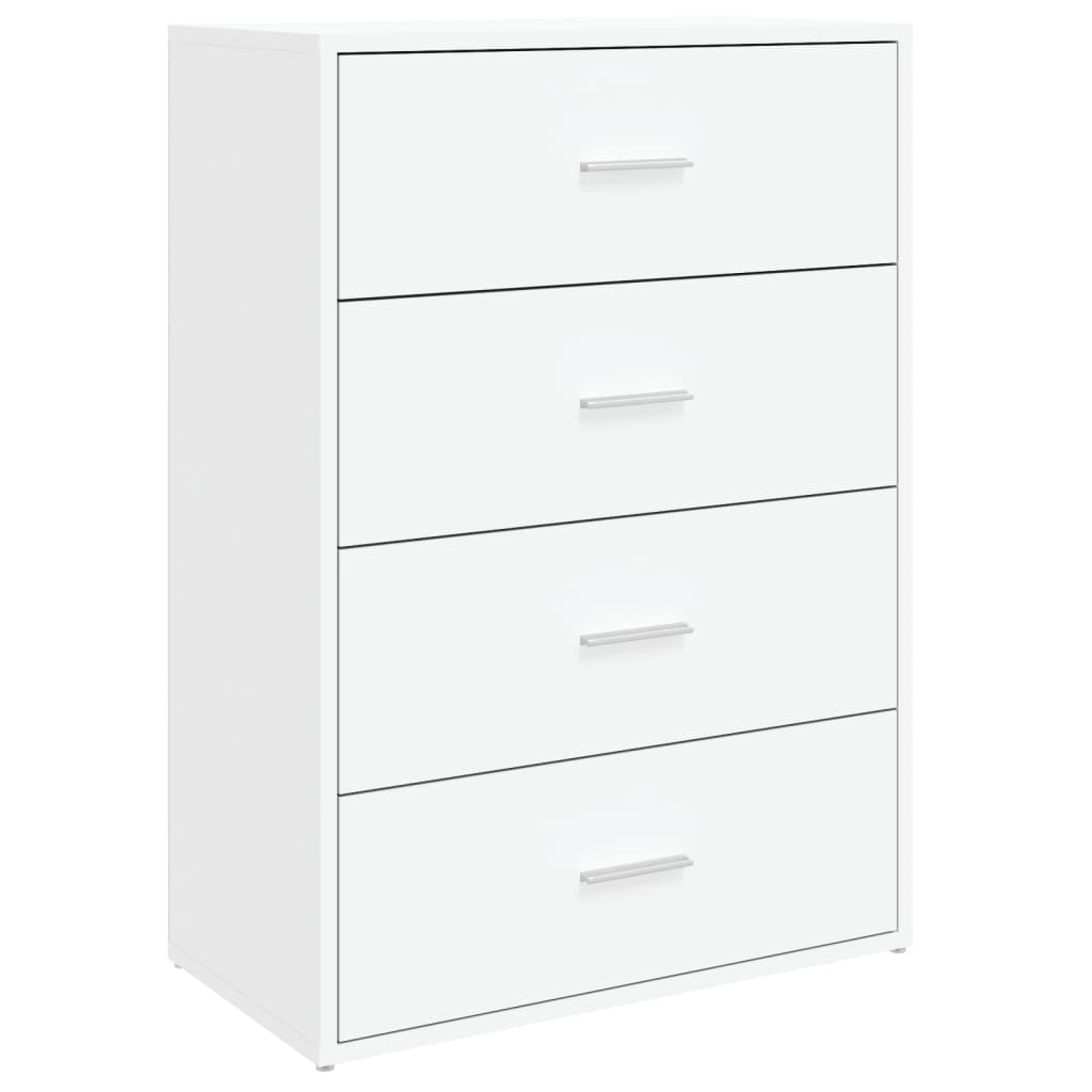 Buffets 2 pcs blanc 60x31x84 cm bois d'ingénierie - XIOS