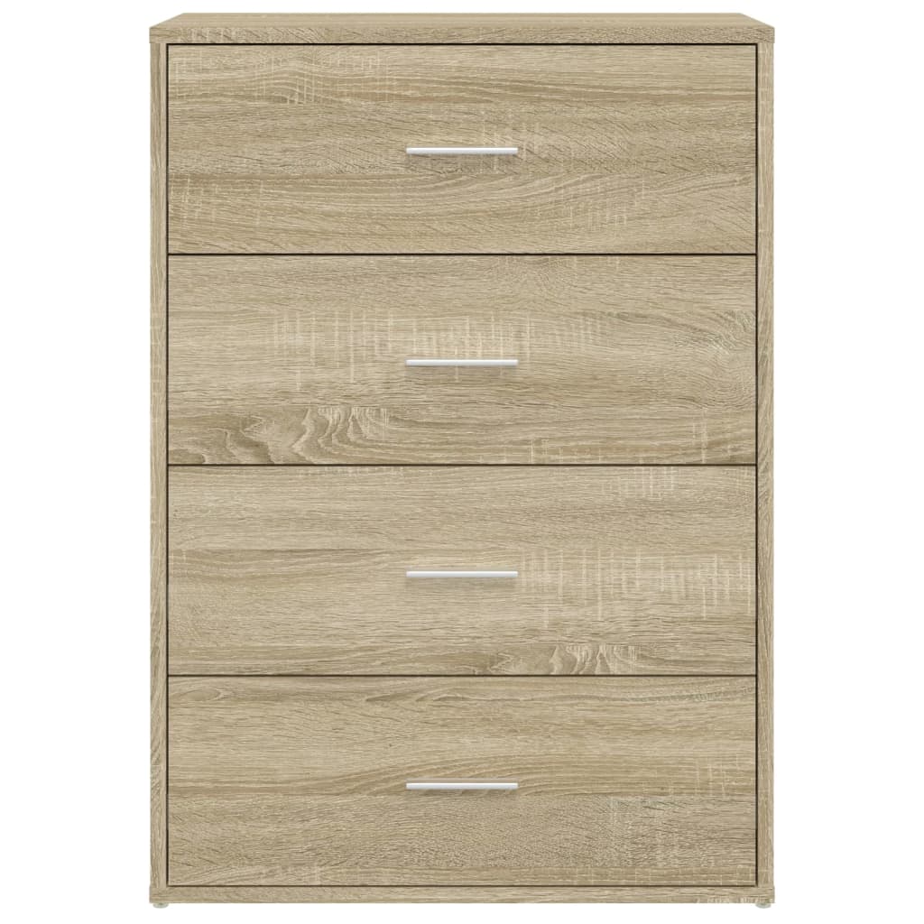 Buffets 2 pcs chêne sonoma 60x31x84 cm bois d'ingénierie
