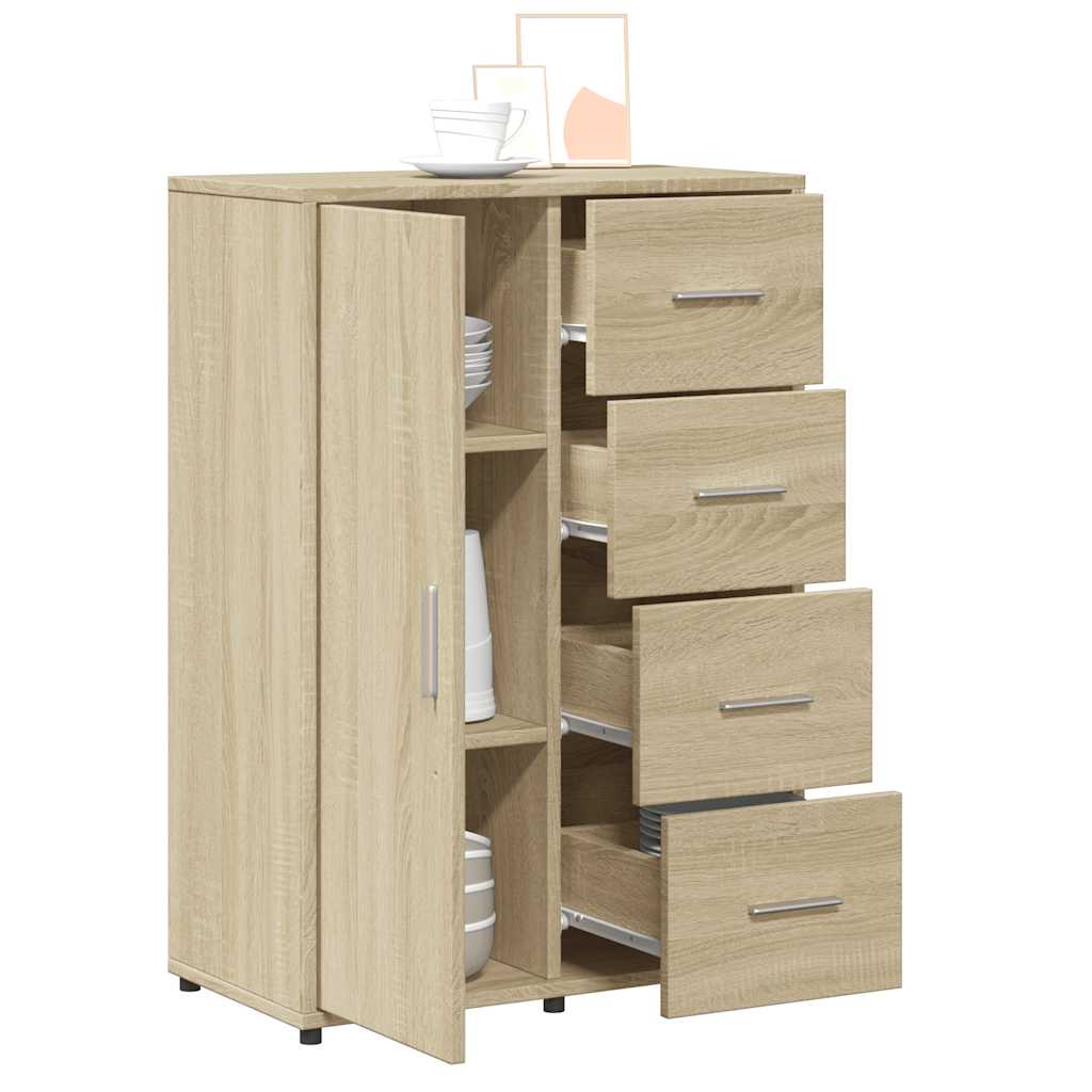 Buffets 2 pcs chêne sonoma 60x31x84 cm bois d'ingénierie - XIOS