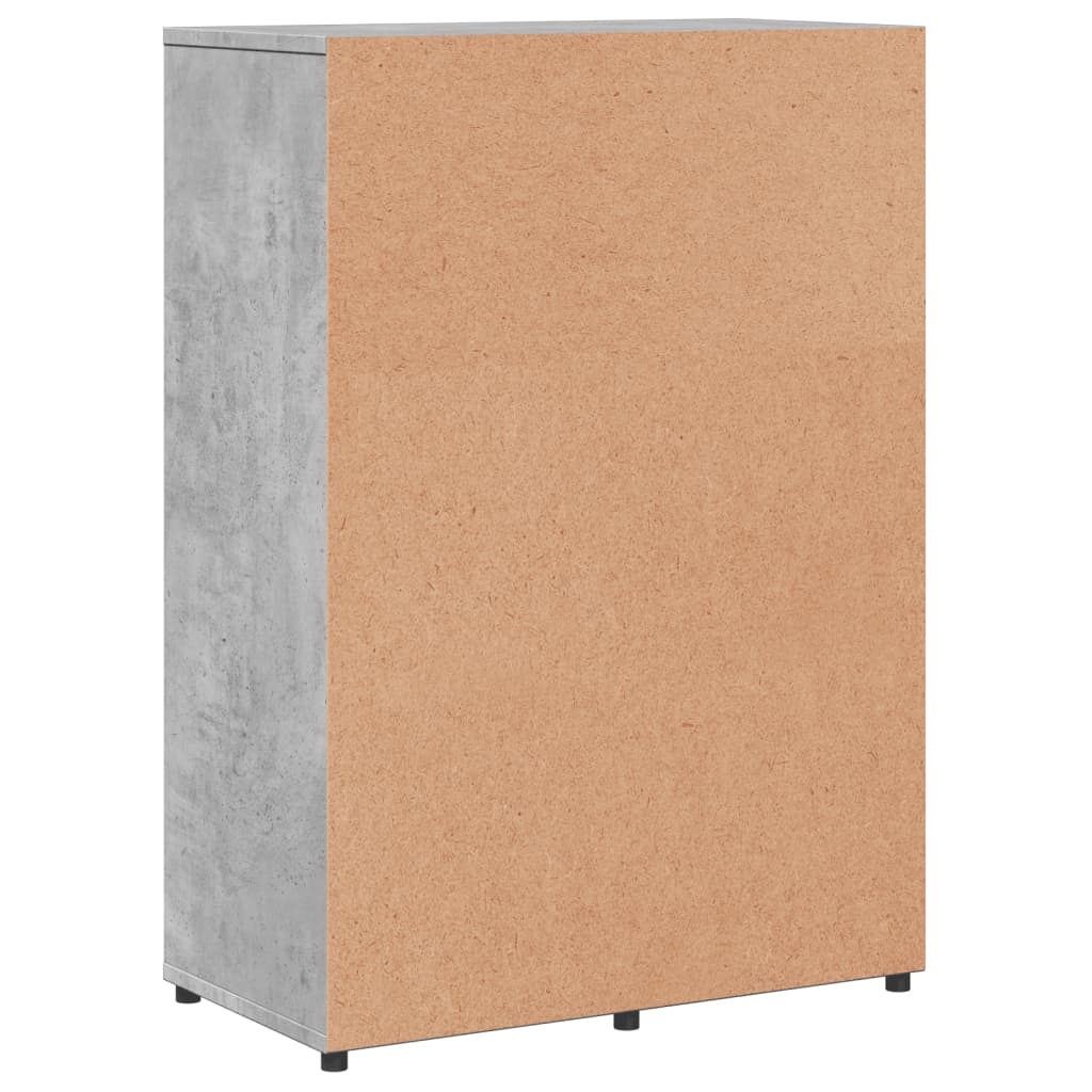 Buffets 2 pcs gris béton 60x31x84 cm bois d'ingénierie - XIOS