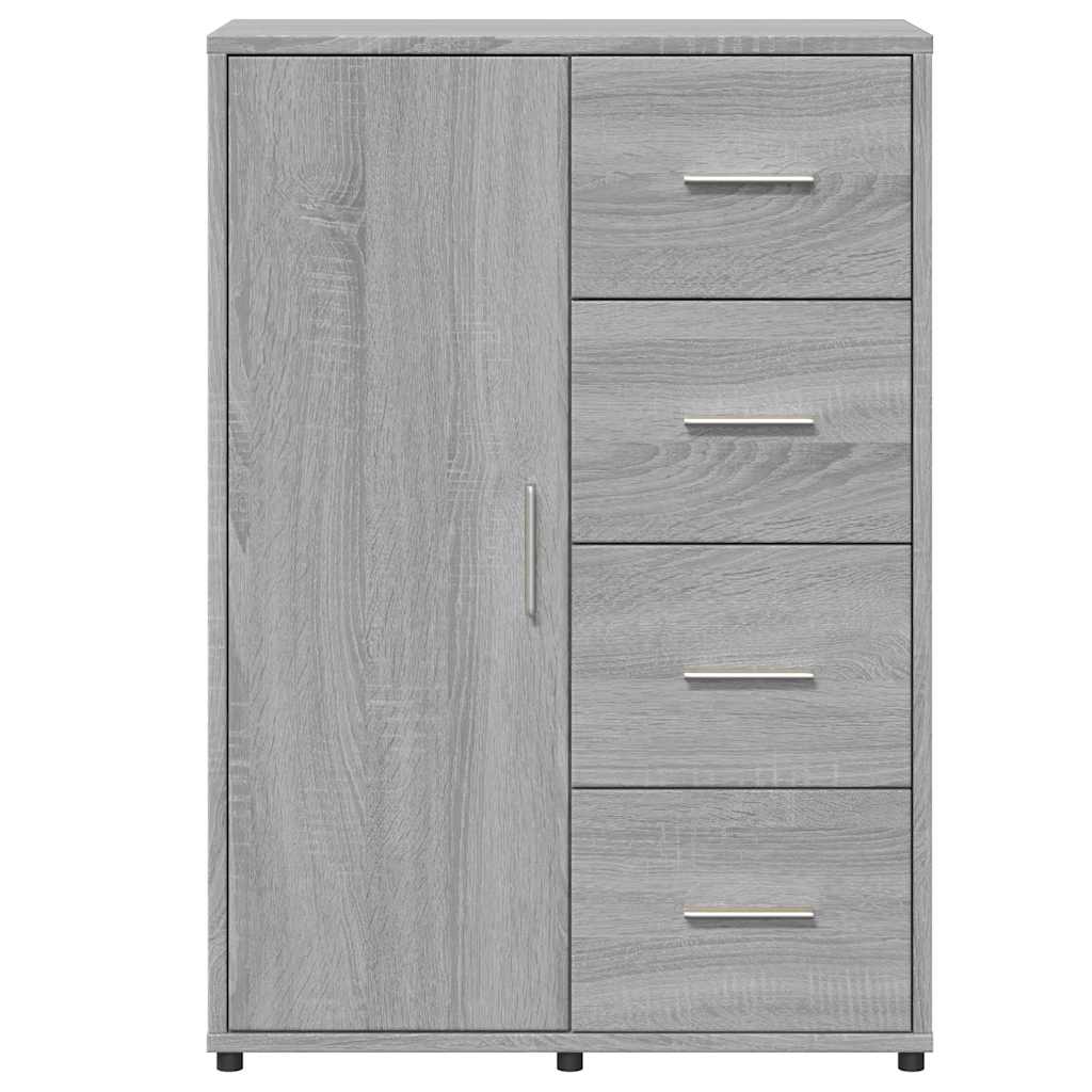Buffets 2 pcs sonoma gris 60x31x84 cm bois d'ingénierie