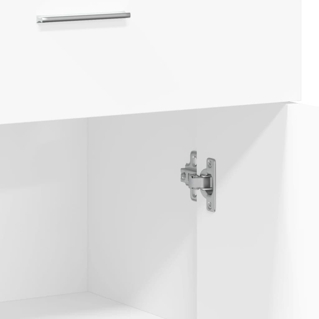 Buffets 2 pcs blanc 60x30x84 cm bois d'ingénierie - XIOS
